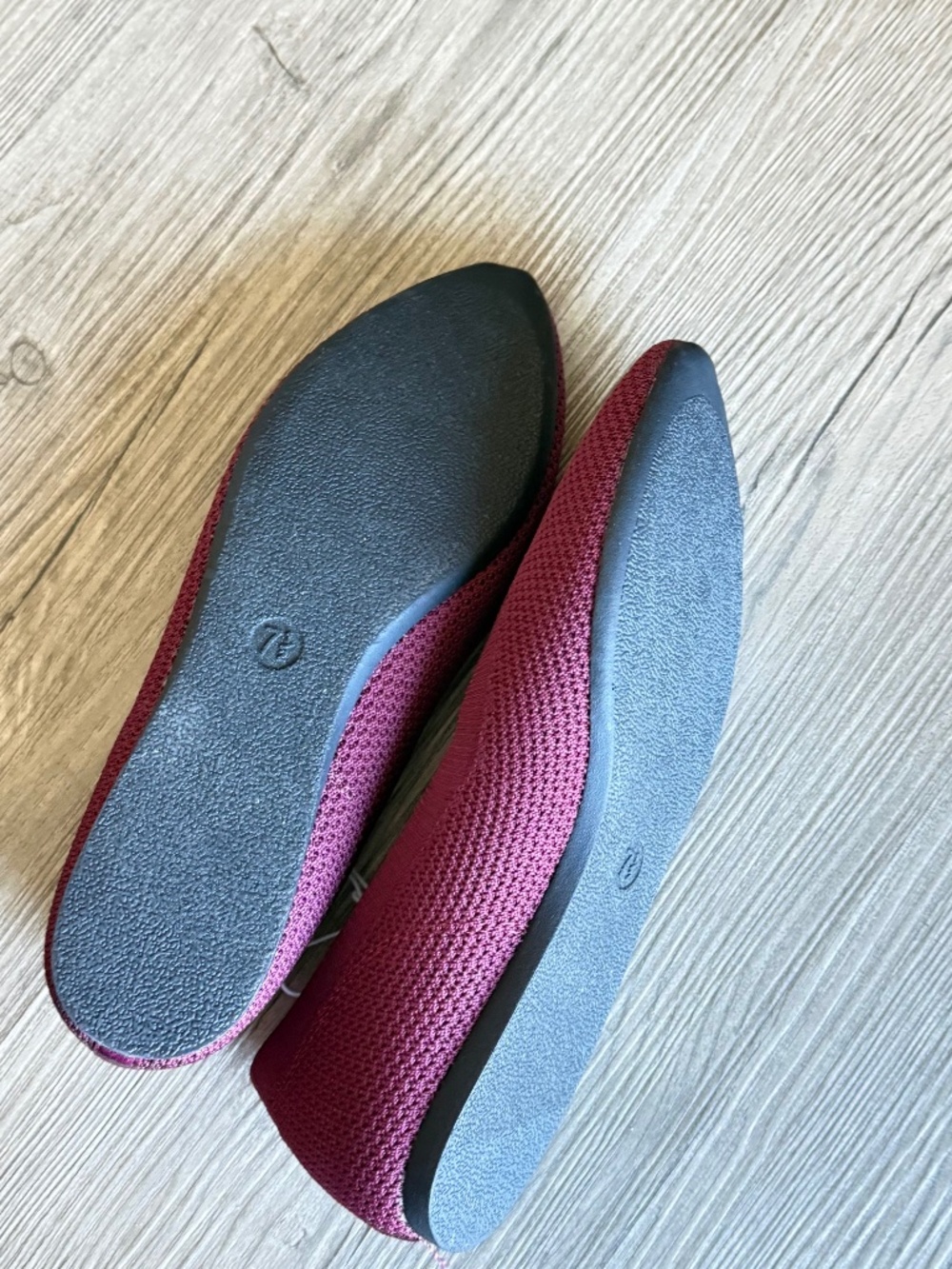 A New Day Claire Women's Knit Washable Ballet Flats Burgundy Size 7.5 NWT - Picture 5 of 7